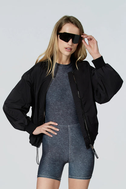 Watskin Sunwear Macy Bomber Jacket in Black