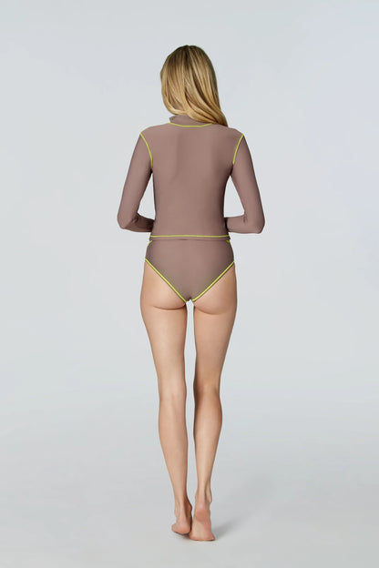 Watskin Sunwear Belle Bikini Bottom in Taupe