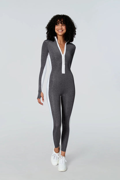 Watskin Sunwear Lara Catsuit in Heather Grey