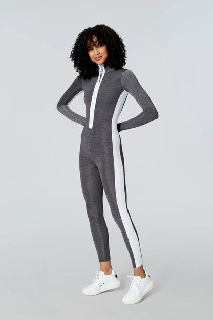 Watskin Sunwear Lara Catsuit in Heather Grey