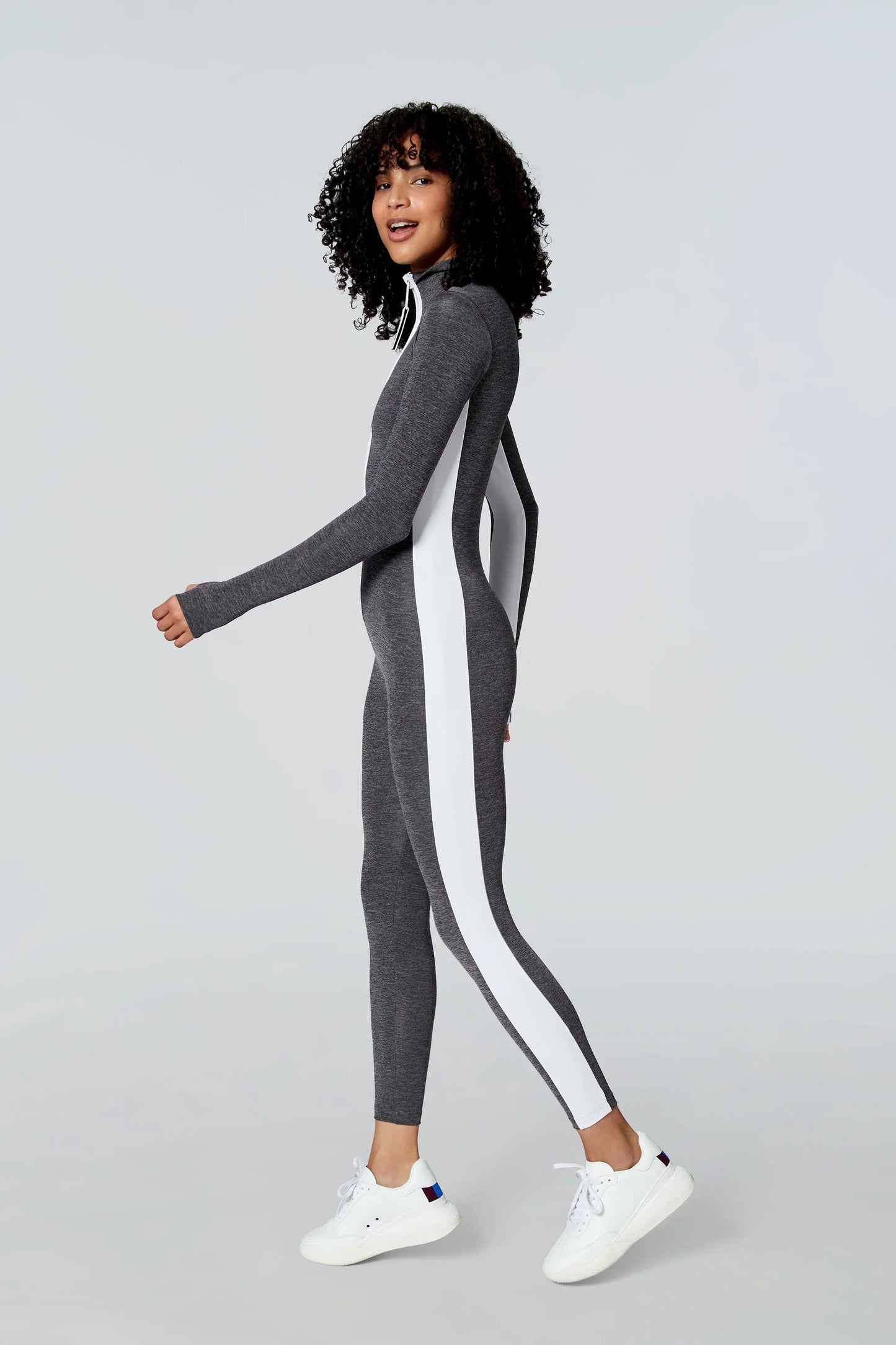 Watskin Sunwear Lara Catsuit in Heather Grey