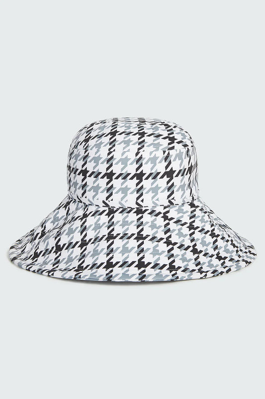 Watskin Sunwear Sienna Hat in Grey Houndstooth