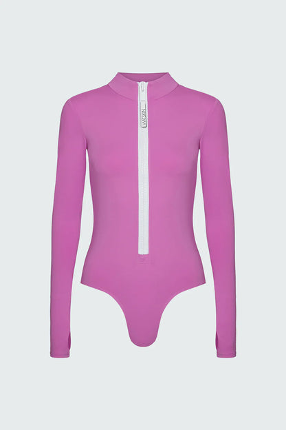 Watskin Sunwear Ryann Bodysuit in Wineberry