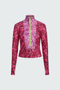 Watskin Sunwear Mia 1/2 Zip Pullover in Mini Floral