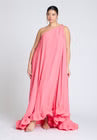ELOQUII Dramatic Ruffle Gown - Camellia Rose