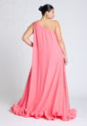 ELOQUII Dramatic Ruffle Gown - Camellia Rose