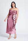 ELOQUII Corset Bodice Sequin Dress - Pink Power