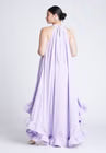 ELOQUII High Low Dramatic Ruffle Detail Dress - Lilac Breeze