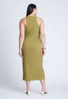 ELOQUII Texture Knit Dress - Green