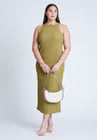ELOQUII Texture Knit Dress - Green