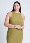 ELOQUII Texture Knit Dress - Green