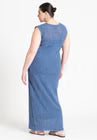 ELOQUII Shell Crochet Sweater Dress