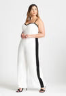 ELOQUII Jumpsuit W Contrast Details - Sugar Swizzle