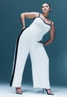 ELOQUII Jumpsuit W Contrast Details - Sugar Swizzle
