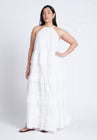 ELOQUII Lace Detail Aline Dress - Jet Stream