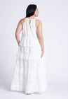 ELOQUII Lace Detail Aline Dress - Jet Stream
