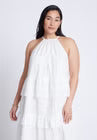 ELOQUII Lace Detail Aline Dress - Jet Stream