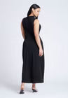 ELOQUII Mock Sleeveless Maxi Dress - Black Onyx