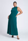 ELOQUII Mock Sleeveless Maxi Dress - Botanical Garden