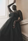 ELOQUII Strapless Crinoline Dress - Black Onyx