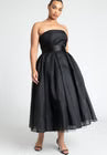ELOQUII Strapless Crinoline Dress - Black Onyx