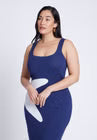 ELOQUII Intarsia Column Dress - Seaside Starfish