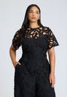 ELOQUII Bridal by ELOQUII Lace Jumpsuit - Black Onyx