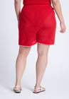ELOQUII Crochet Knitted Short - Flame Scarlet