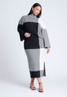 ELOQUII Intarsia Sweater Skirt
