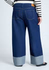 ELOQUII Tall Cuff Jean - Dark Wash Denim