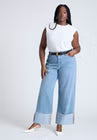 ELOQUII Tall Cuff Jean - Light Wash