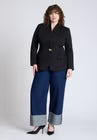 ELOQUII Tall Cuff Jean - Dark Wash Denim