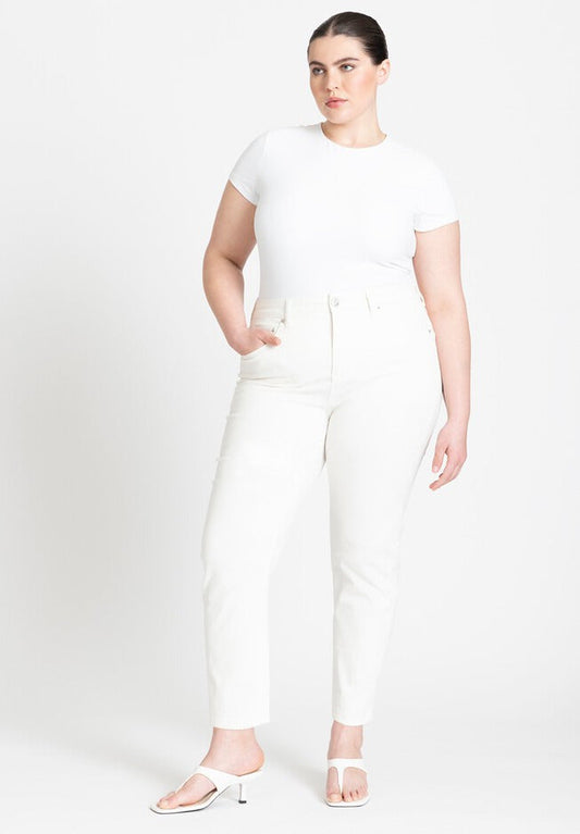 ELOQUII Women's The Leigh Super Stretch Slim Jean