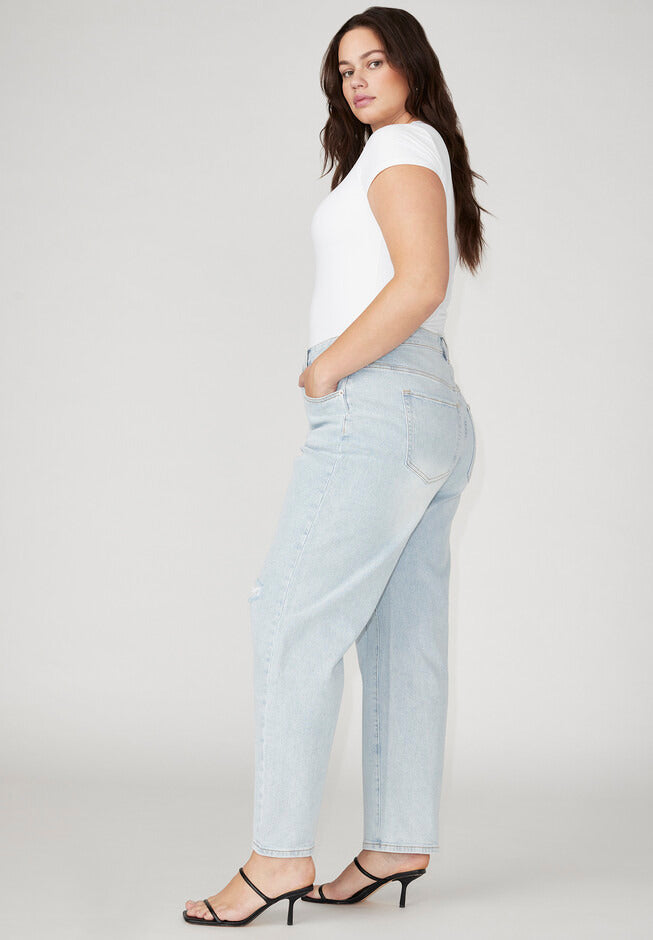 ELOQUII Women's The Naomi Comfort Stretch Straight Jean