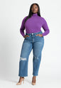 ELOQUII Women's The Naomi Comfort Stretch Straight Jean