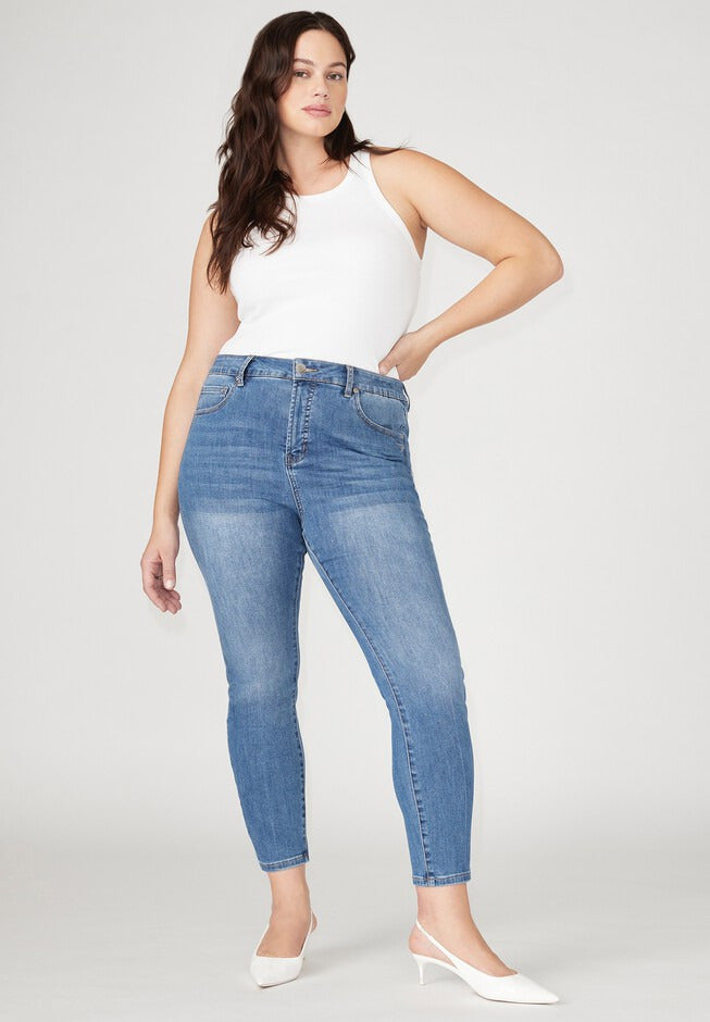 ELOQUII Women's The Morgan Super Stretch Skinny Jean