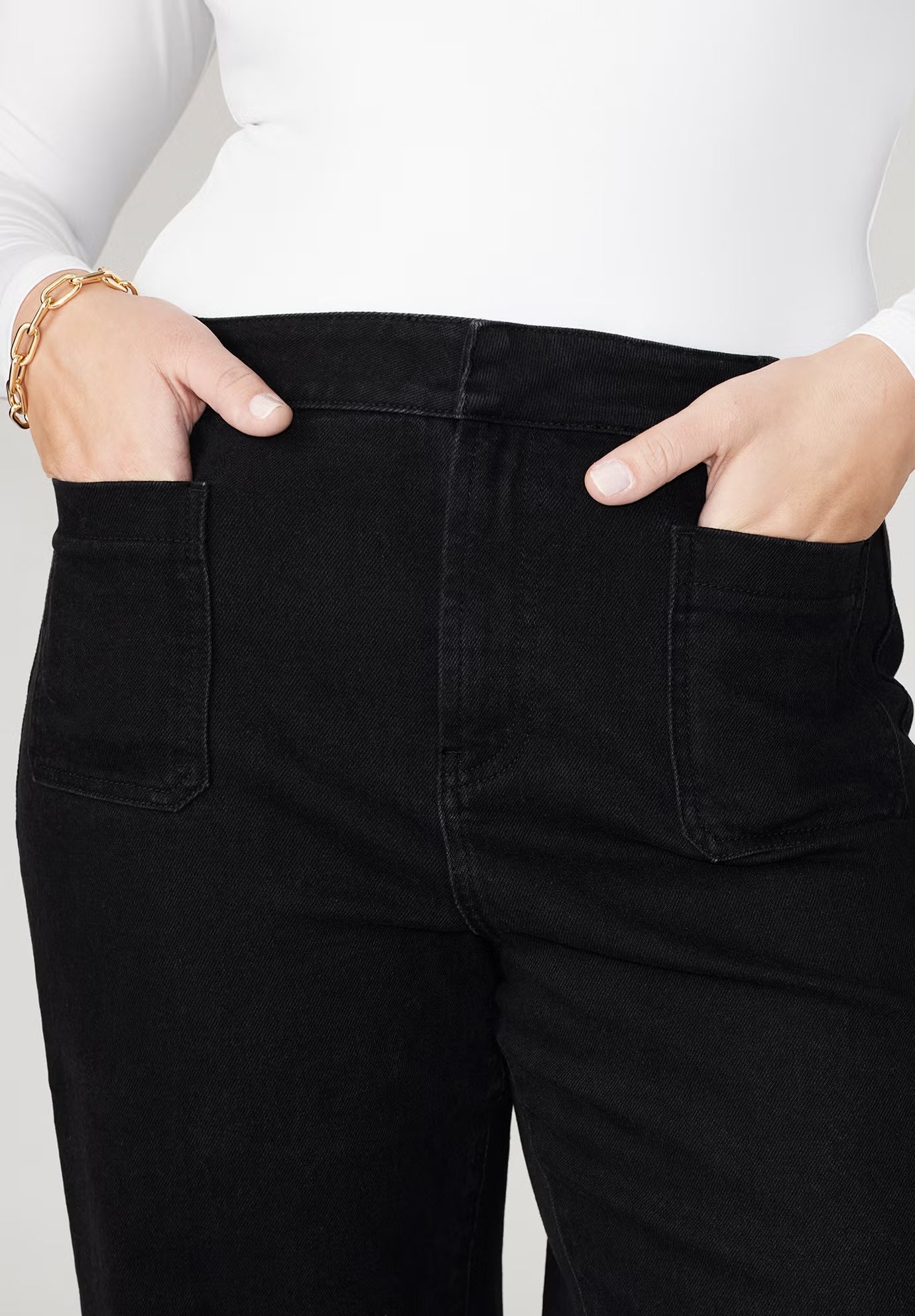 ELOQUII Trouser Jean - Black Rinse