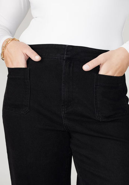 ELOQUII Trouser Jean - Black Rinse