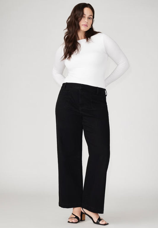 ELOQUII Trouser Jean - Black Rinse