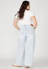 ELOQUII The Yvette Rigid Wide Leg Jean - Light Wash
