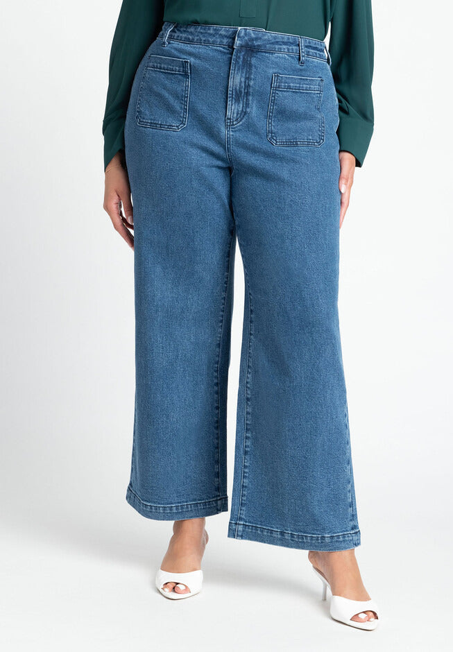 ELOQUII Women's The Trouser Jean