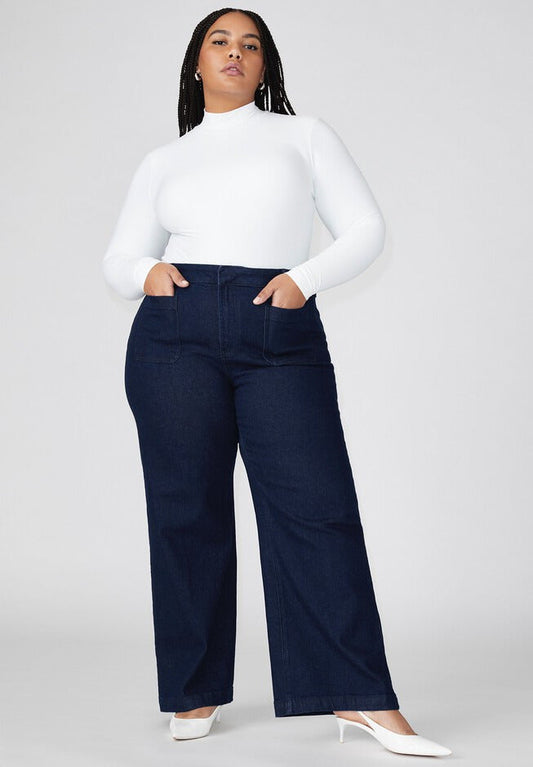 ELOQUII Women's The Trouser Jean
