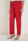 ELOQUII Kady Fit Double-Weave Pant(Petite)