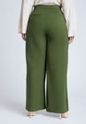 ELOQUII The Ultimate Stretch Wide Leg Pant 3 (Petite) - Dark Forest Green