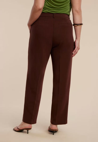 ELOQUII The 365 Straight Leg Pant - Chicory Coffee