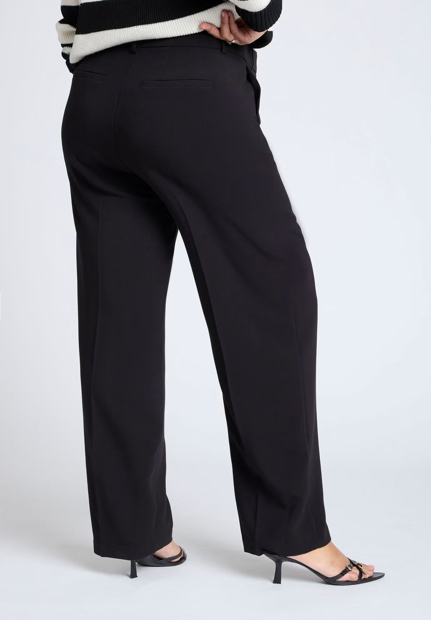 ELOQUII The 365 Straight Leg Pant - Black Onyx