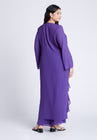 ELOQUII Dramatic Ruffle Duster - Cool Purple