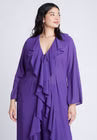 ELOQUII Dramatic Ruffle Duster - Cool Purple