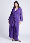 ELOQUII Dramatic Ruffle Duster - Cool Purple