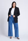ELOQUII Long Relaxed Blazer - Totally Black